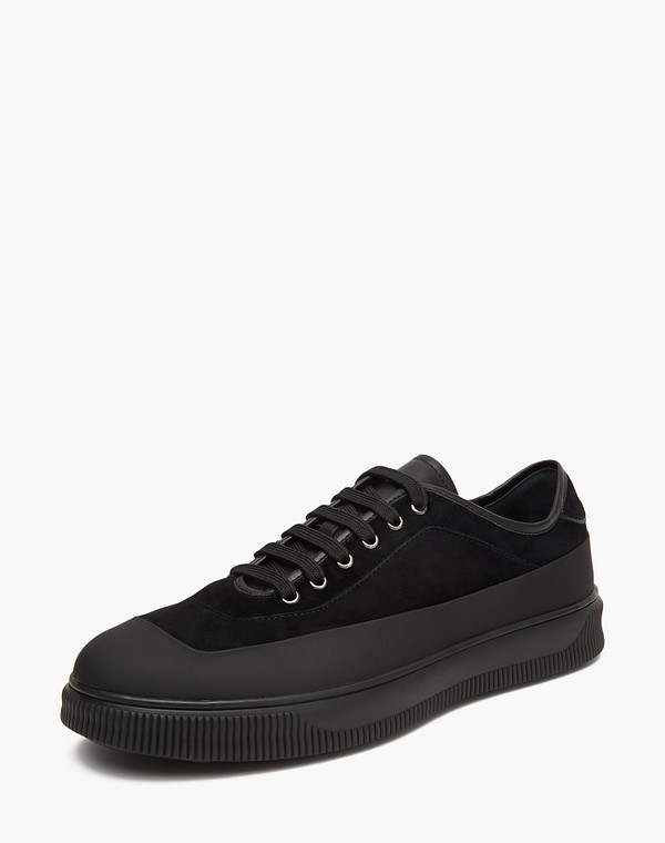 175-322411-0602 Полуботинки мужские велюр-и.кожа/нат.кожа черн, Mascotte