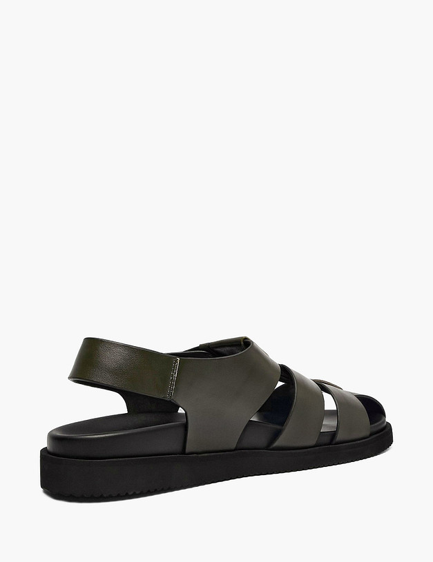 Зеленые мужские сандалии MASCOTTE 142-612461-0104 | ракурс 4