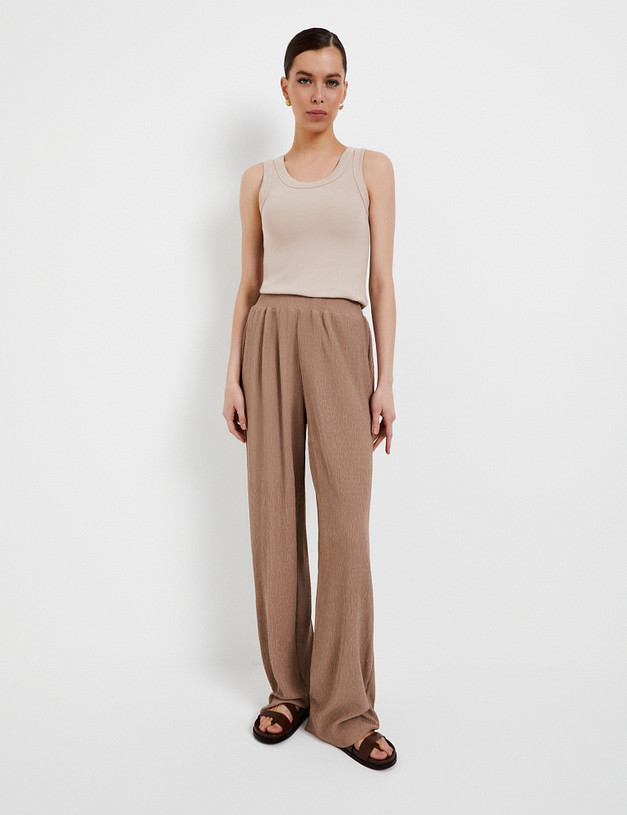 Женские брюки цвета капучино MASCOTTE 848-5130-2409 | ракурс 2