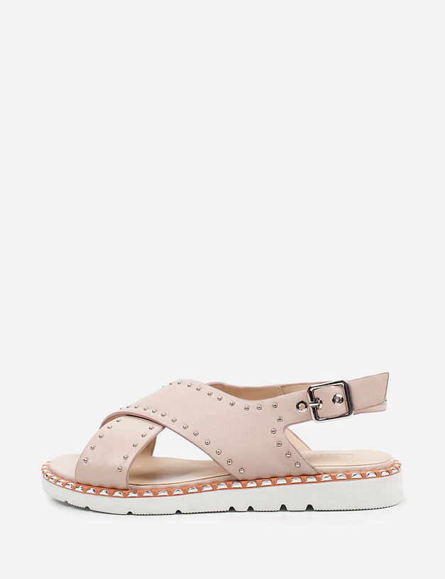 Бежевые женские сандалии MASCOTTE 80-911014-3523M | ракурс 2 Бежевые женские сандалии MASCOTTE 80-911014-3523M | ракурс 2