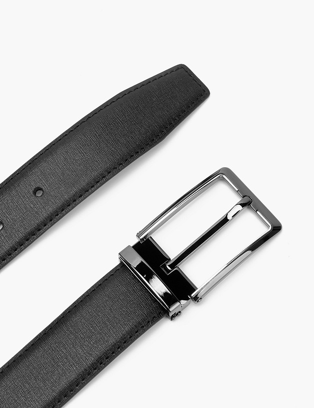 Черный мужской ремень MASCOTTE 727-9111-0102 | ракурс 2