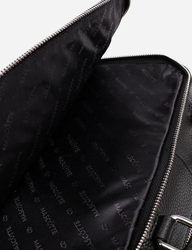 Черная кожаная женская сумка MASCOTTE 660-9203-102 | ракурс 4