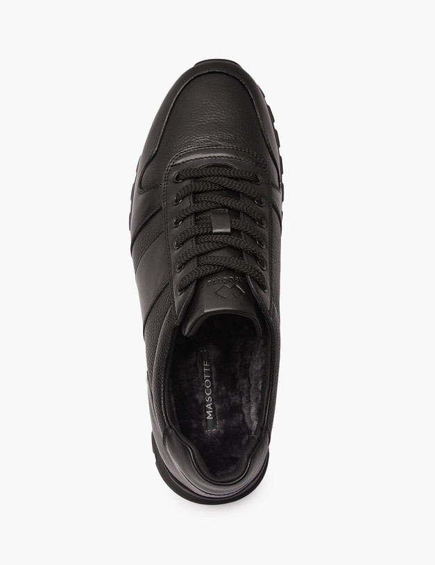 Черные мужские зимние кроссовки MASCOTTE 58-4210134-7100M | ракурс 4 Черные мужские зимние кроссовки MASCOTTE 58-4210134-7100M | ракурс 4