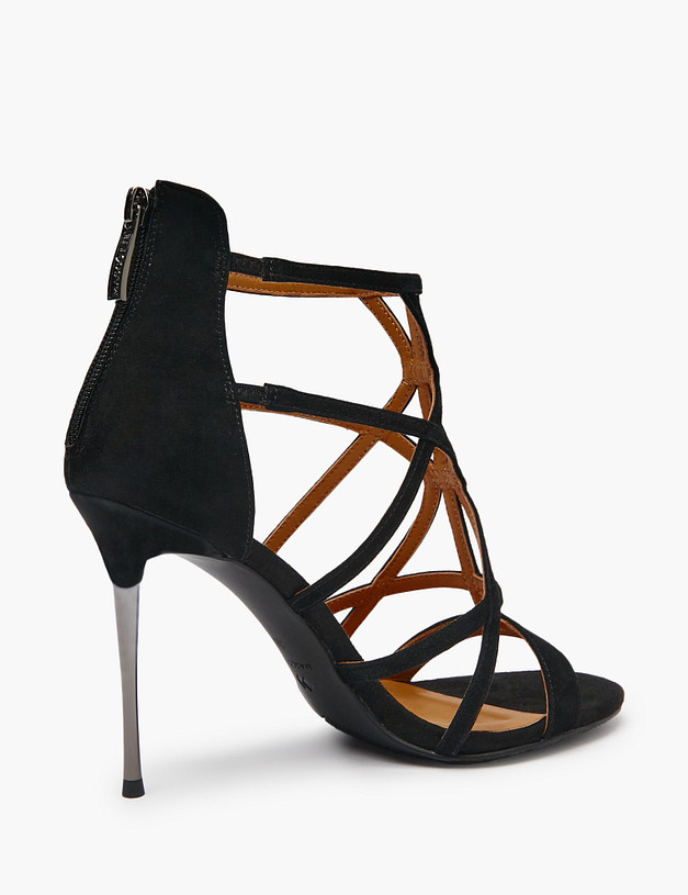 Черные женские босоножки MASCOTTE 100-516911-0602 | ракурс 3