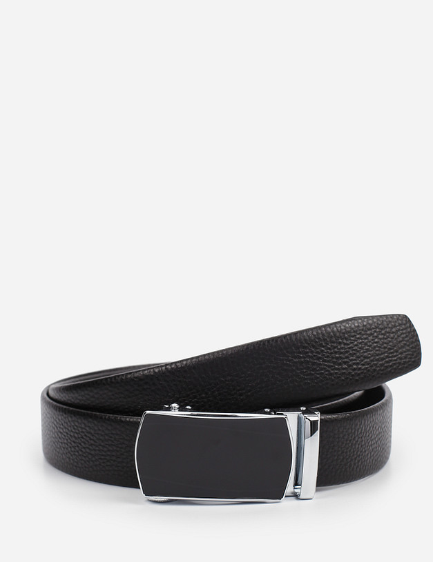 Черный мужской ремень MASCOTTE 727-9201-102 | ракурс 2