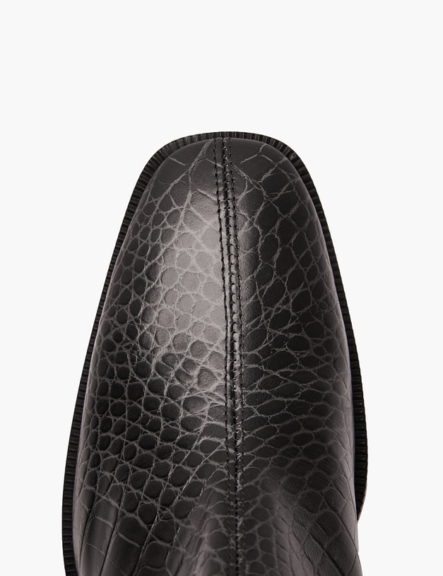 Черные женские ботильоны с тиснением  MASCOTTE 384-420721-0102 | ракурс 4