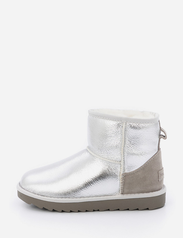 Серебристые женские угги MASCOTTE 234-1225131-0916 | ракурс 2