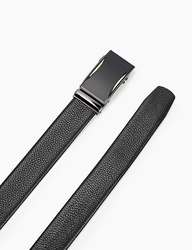 Черный мужской ремень MASCOTTE 727-0116-102 | ракурс 2