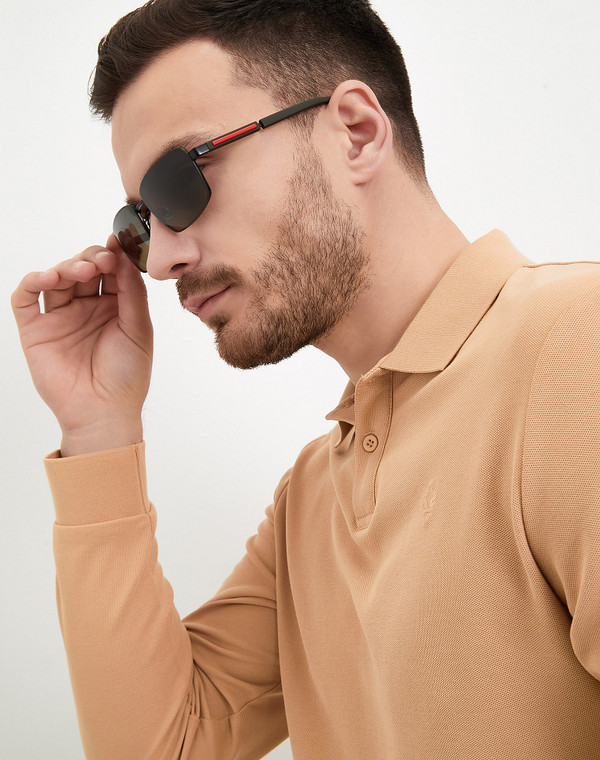 793-4104-7704 Очки мужские и.мат. хаки, Mascotte