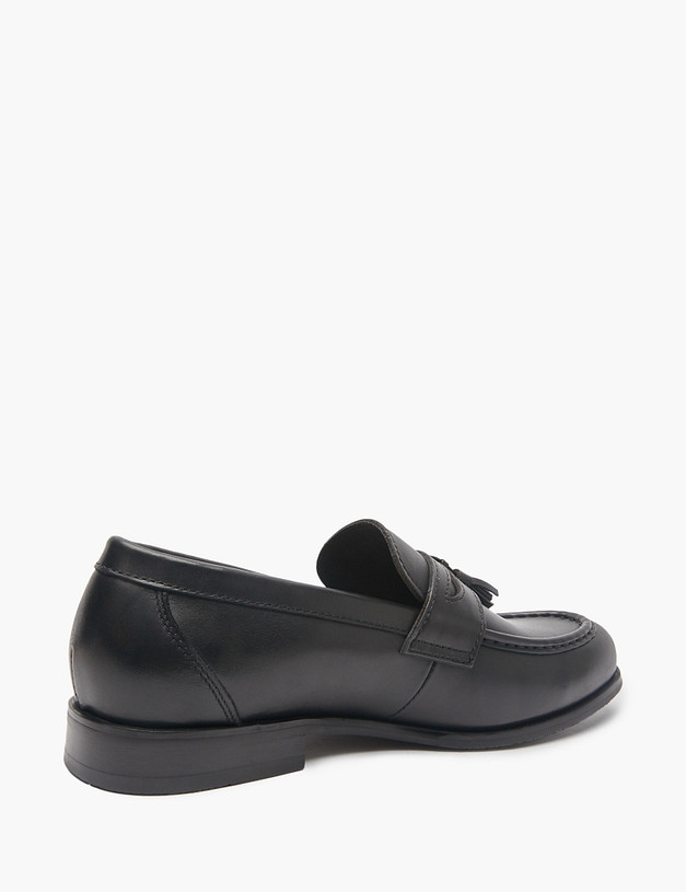 Черные мужские лоферы из натуральной кожи MASCOTTE 128-511511-0102 | ракурс 5 Черные мужские лоферы из натуральной кожи MASCOTTE 128-511511-0102 | ракурс 5