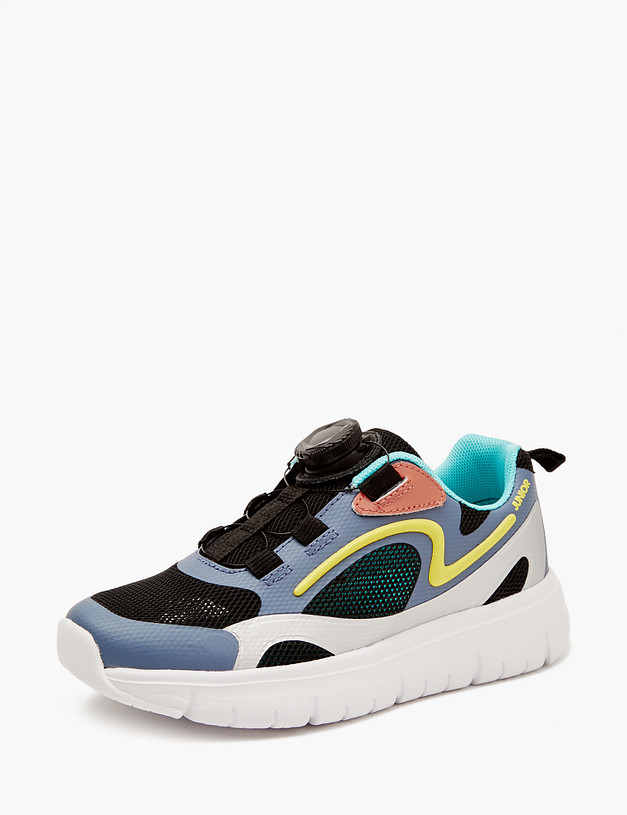 Черно-синие детские кроссовки MASCOTTE 189-413321-0202 | ракурс 5 Черно-синие детские кроссовки MASCOTTE 189-413321-0202 | ракурс 5