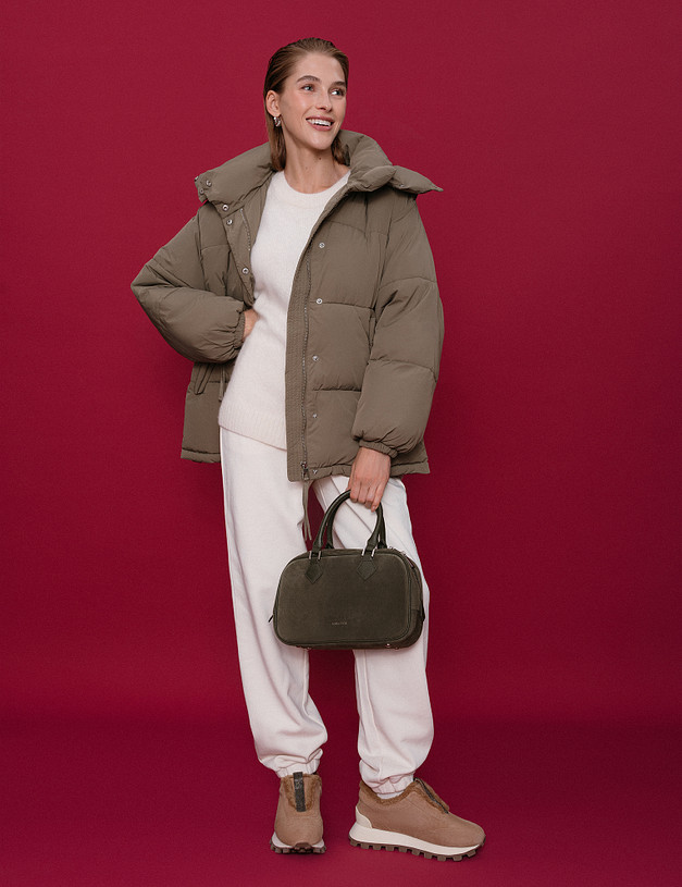 Бежевые женские зимние кроссовки MASCOTTE 15-510238-4643M | ракурс 1