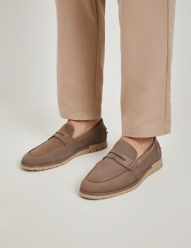 Серые мужские лоферы MASCOTTE 15-514011-0310 | ракурс 2