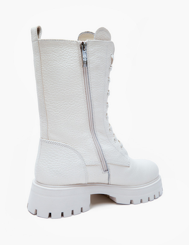 Молочные зимние женские ботинки MASCOTTE 94-421631-0101 | ракурс 4