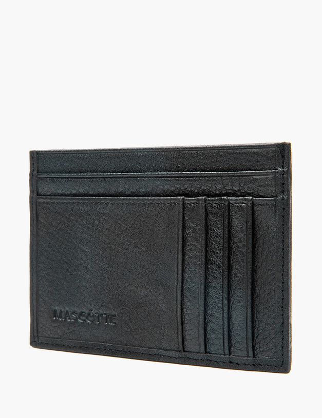 Черный мужской картхолдер MASCOTTE 622-2218-102 | ракурс 3 Черный мужской картхолдер MASCOTTE 622-2218-102 | ракурс 3