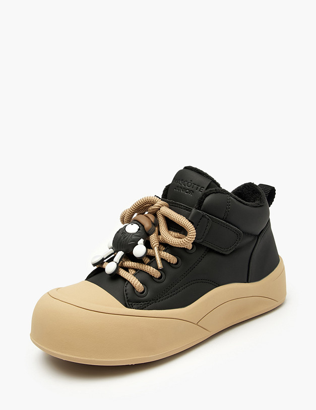 Черные детские кеды MASCOTTE 234-523821-0602 | ракурс 3