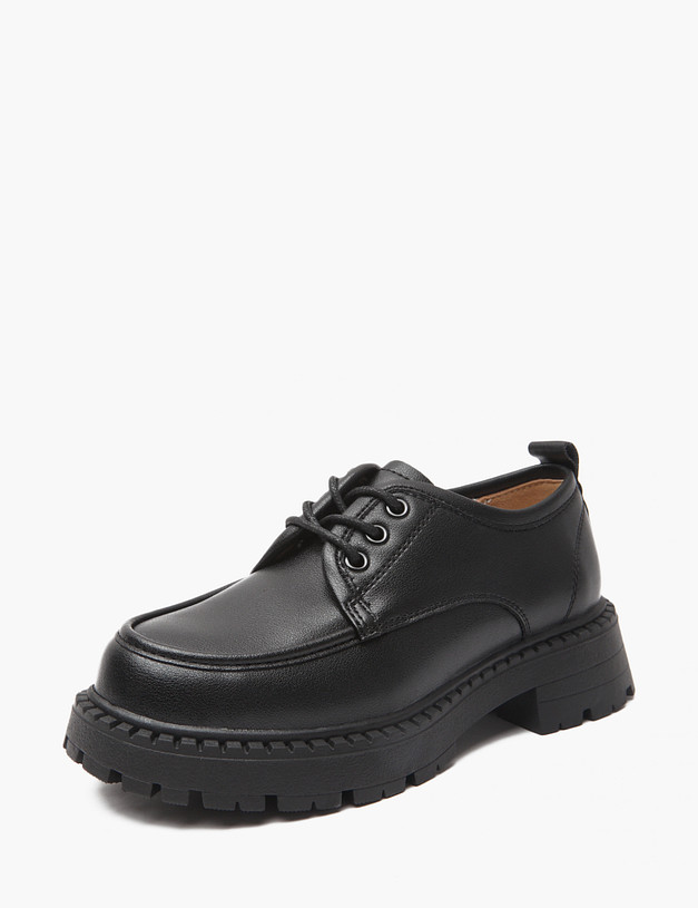 Черные дерби для девочек  MASCOTTE 98-411314-0602 | ракурс 5 Черные дерби для девочек  MASCOTTE 98-411314-0602 | ракурс 5