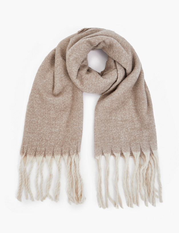 Бежевый женский шарф MASCOTTE 766-4202-2404 | ракурс 2