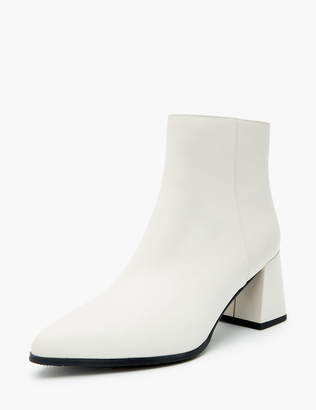 Молочные кожаные женские ботильоны MASCOTTE 233-310621-4156M | ракурс 4