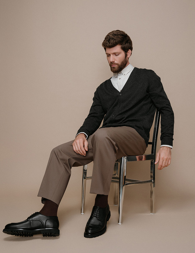 Черные мужские полуботинки MASCOTTE 22-5250511-8501M | ракурс 8