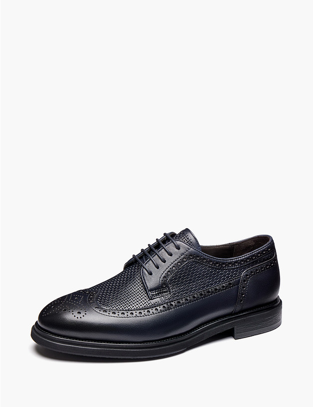 Синие мужские броги MASCOTTE 142-611414-0103 | ракурс 2