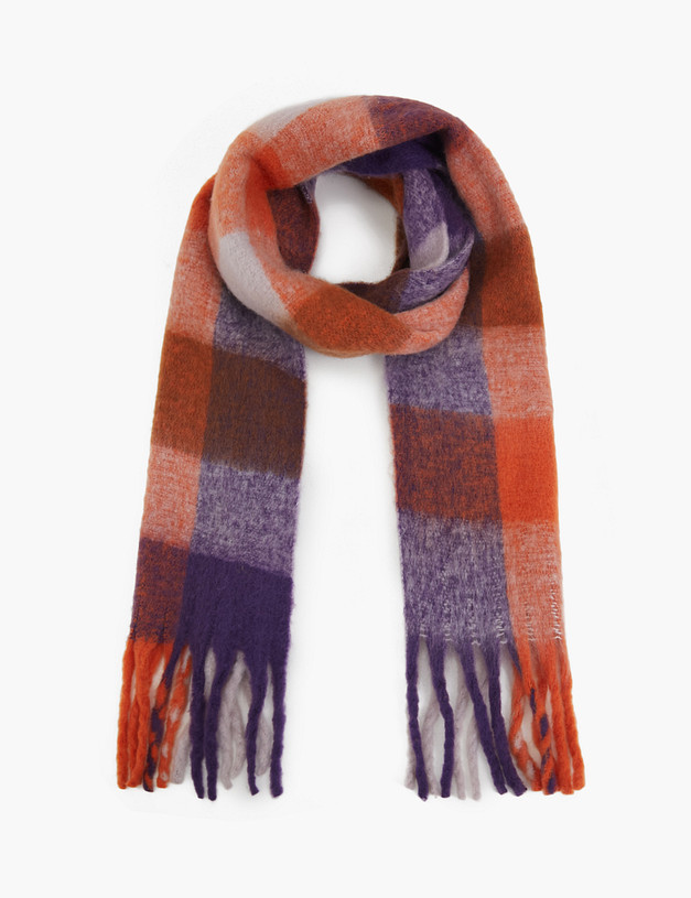 Оранжевый женский шарф MASCOTTE 766-3225-2413 | ракурс 2 Оранжевый женский шарф MASCOTTE 766-3225-2413 | ракурс 2