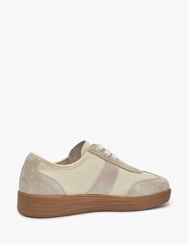 Серо-бежевые женские кеды MASCOTTE 234-415721-0108 | ракурс 3 Серо-бежевые женские кеды MASCOTTE 234-415721-0108 | ракурс 3