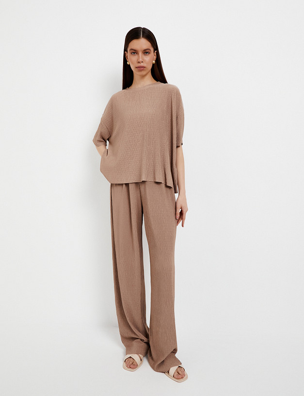 Женская футболка цвета капучино MASCOTTE 848-5129-2409 | ракурс 1