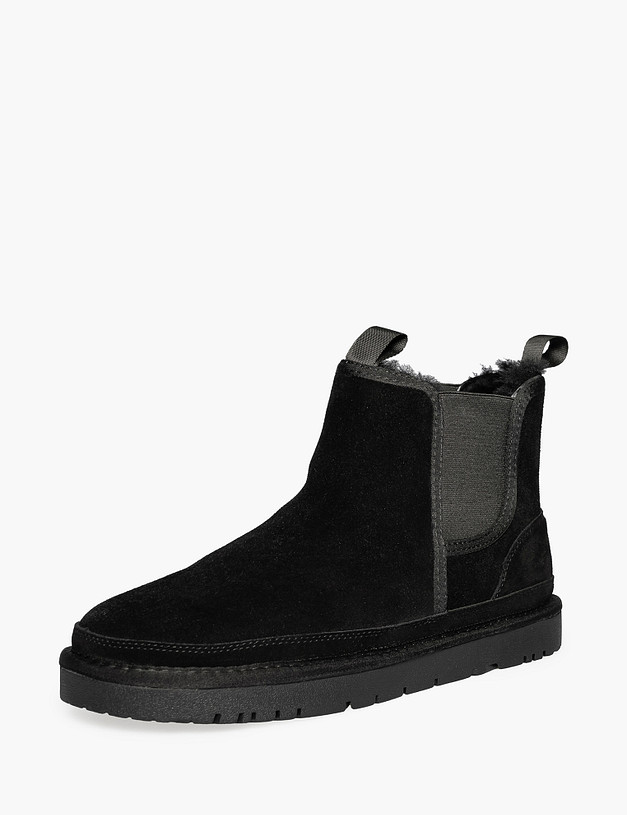 Черные мужские угги MASCOTTE 142-529333-0202 | ракурс 2