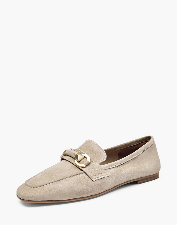 234-612391-0610 Туфли женские велюр/б.п. св.серый, Mascotte