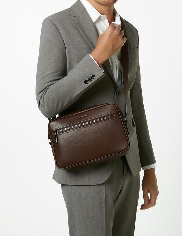 Коричневая мужская сумка MASCOTTE 602-2119-109 | ракурс 1