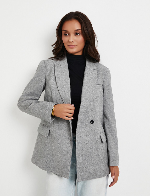 Серый женский жакет MASCOTTE 885-5202-510 | ракурс 4