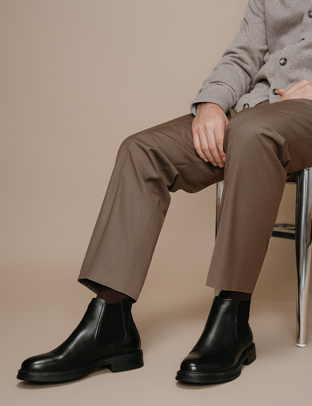 Черные мужские челси MASCOTTE 58-529121-8161M | ракурс 2