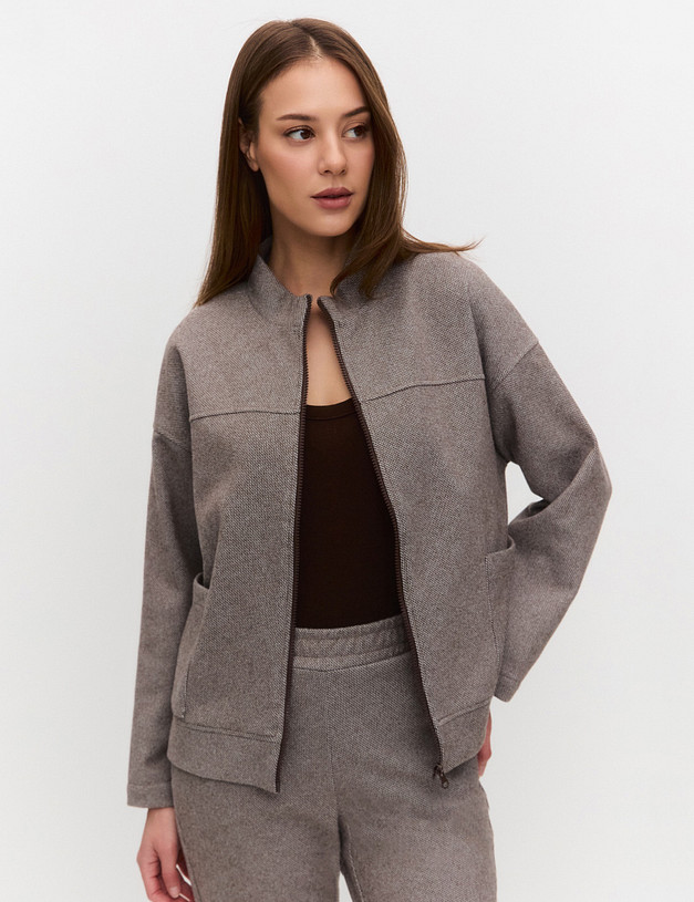 Светло-коричневый женский жакет MASCOTTE 790-5201-2409 | ракурс 3