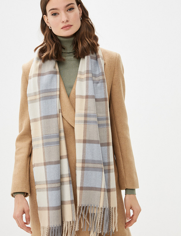 Голубой женский шарф MASCOTTE 766-1217-2403 | ракурс 1