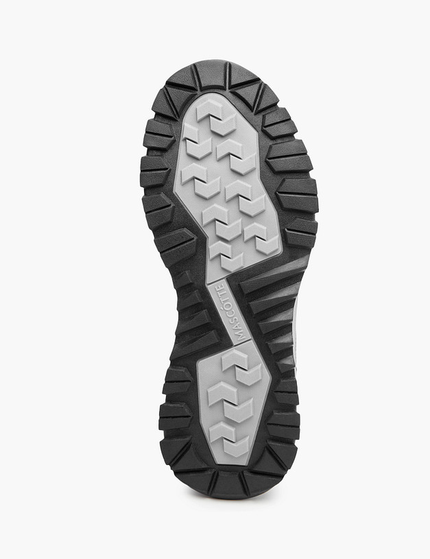 Серые мужские кроссовки из кожи и велюра MASCOTTE 189-220521-0610 | ракурс 6