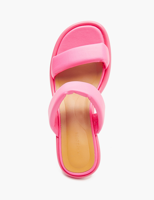 Розовые кожаные женские мюли MASCOTTE 233-4126111-7526M | ракурс 6