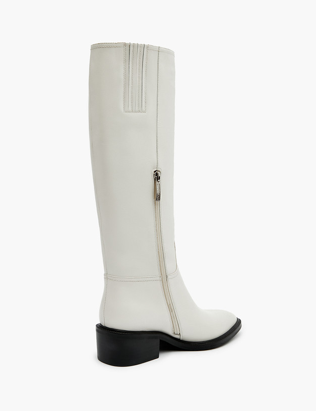 Молочные женские сапоги MASCOTTE 172-3201621-7115M | ракурс 4 Молочные женские сапоги MASCOTTE 172-3201621-7115M | ракурс 4