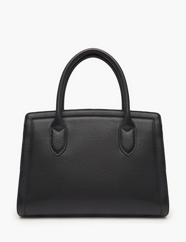 Черная кожаная женская сумка MASCOTTE 660-3207-102 | ракурс 2