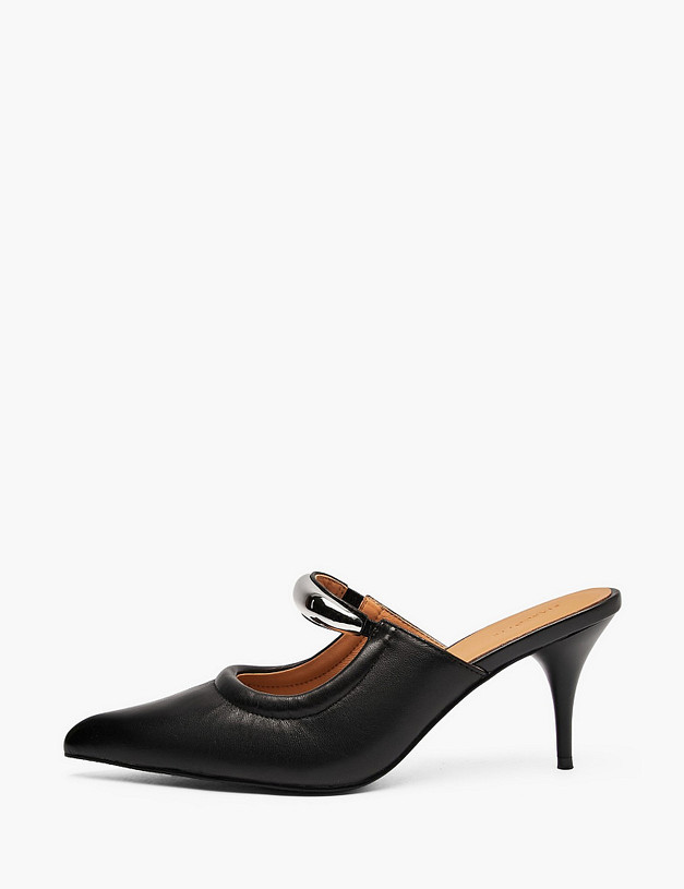 Черные женские сабо MASCOTTE 126-612616-3501M | ракурс 1