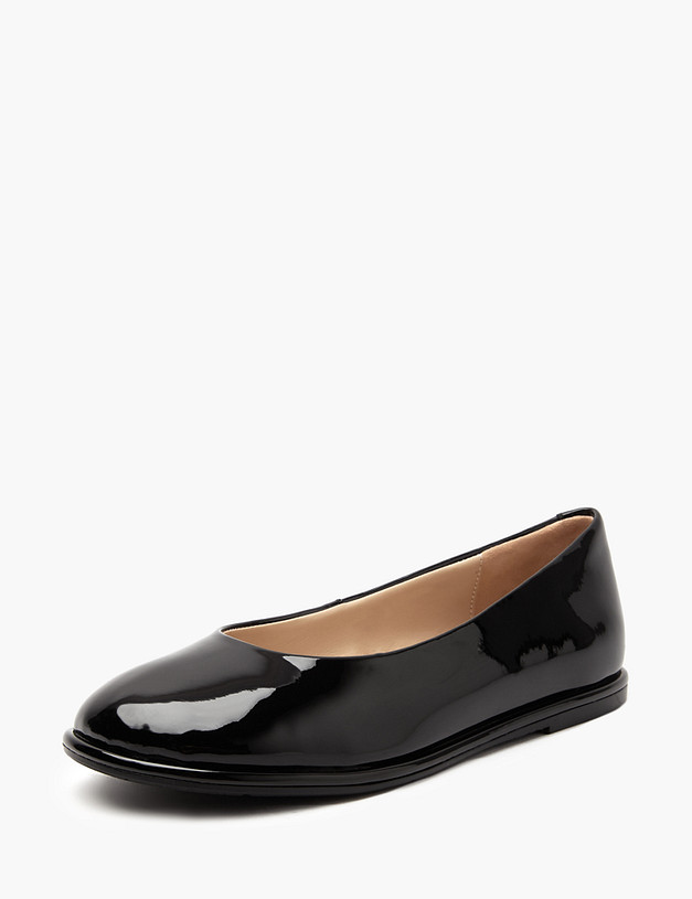 Черные лакированные балетки для девочек MASCOTTE 126-412011-0702 | ракурс 5 Черные лакированные балетки для девочек MASCOTTE 126-412011-0702 | ракурс 5
