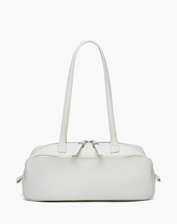 660-6107-601 Сумка женская нат.кожа-и.кожа/текстиль бел, S, Mascotte