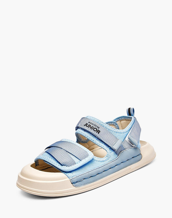 234-413961-0211 Туфли летние мальч./девич. текстиль/и.кожа голуб, Mascotte JUNIOR