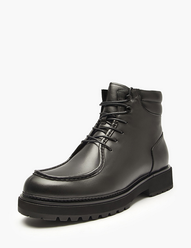 Черные мужские зимние ботинки MASCOTTE 175-525832-8100M | ракурс 3