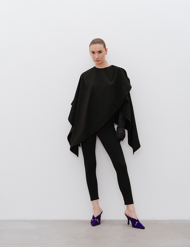 Темно-фиолетовые женские мюли на каблуке MASCOTTE 175-5163211-0603 | ракурс 8