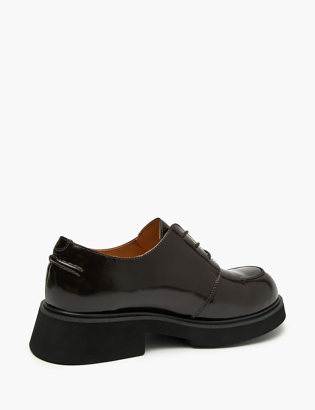 Темно-коричневые женские дерби MASCOTTE 58-520811-0109 | ракурс 3