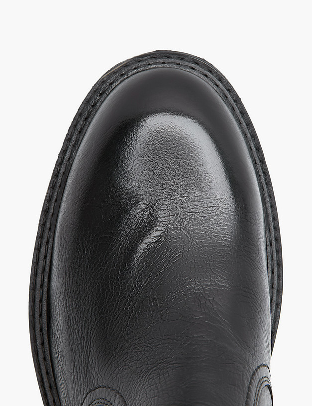 Черные мужские челси из кожи MASCOTTE 58-322321-0102 | ракурс 4