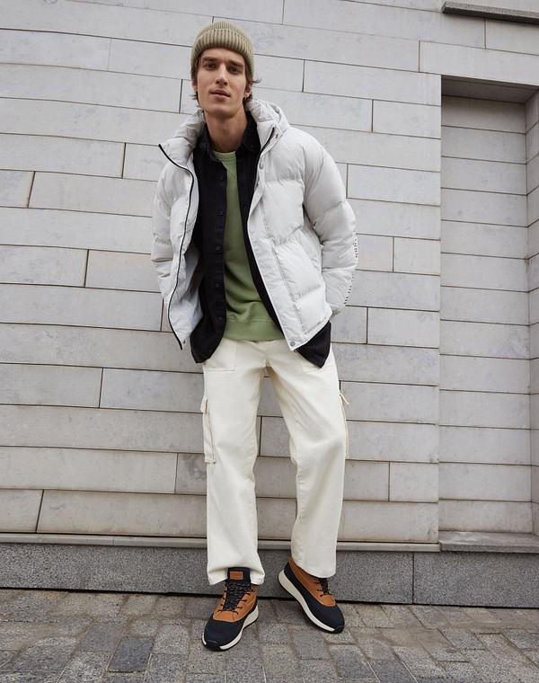 189-3231656-0609 Ботинки для активного отдыха мужские кож.спилок/шерсть-текстиль корич-черн, Mascotte