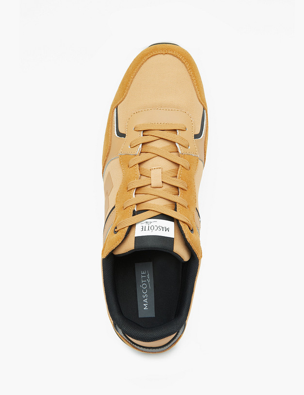 Рыжие мужские кроссовки с контрастными вставками MASCOTTE 189-3114523-0213 | ракурс 4