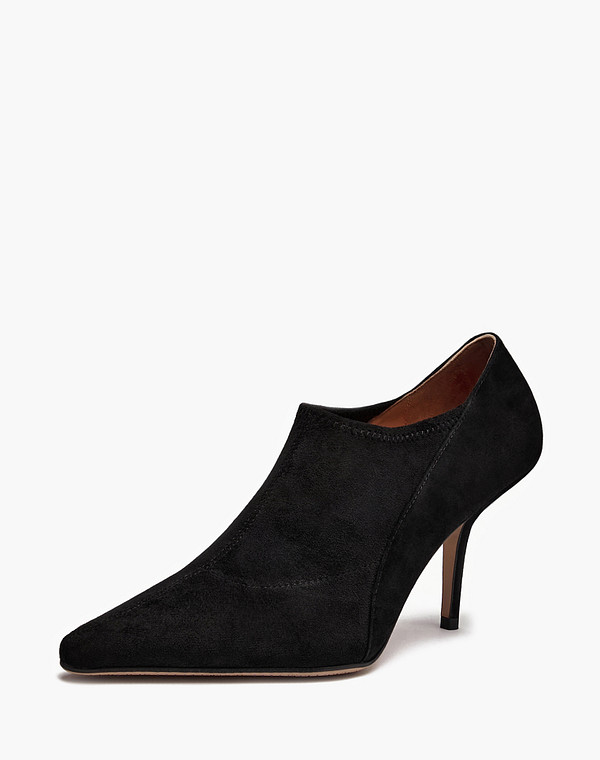 15-610111-0602 Ботинки женские велюр-текстиль/нат.кожа черн, Mascotte